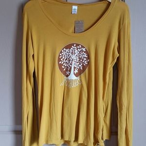 Soul flower Treehugger long sleeve tee NWT